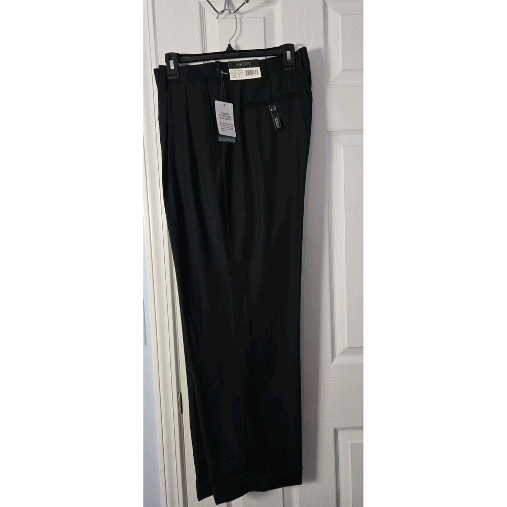 Mazari Mens New With Tags Dress Pants Size 38 X 30 Pleated & Cuffe